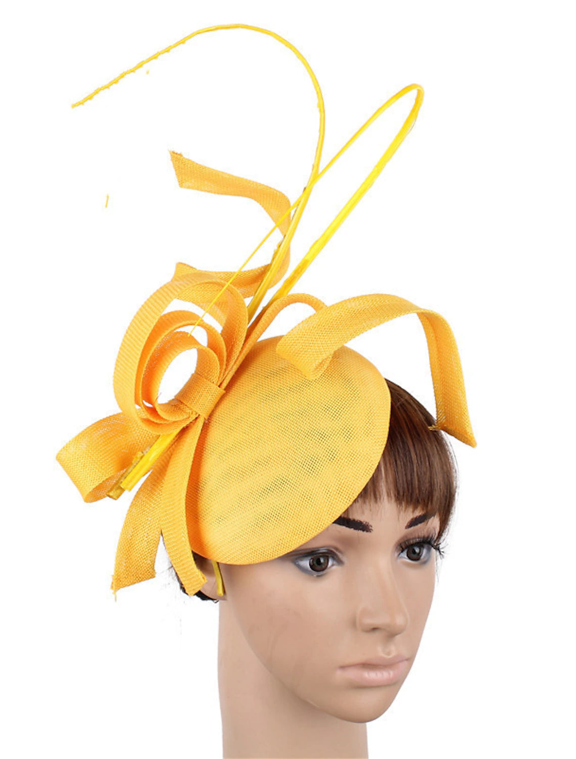 Wholesale Fascinators Faux Linen Wedding Kentucky Derby Cocktail Royal Astcot Fashion Vintage With Bowknot Headpiece Headwear